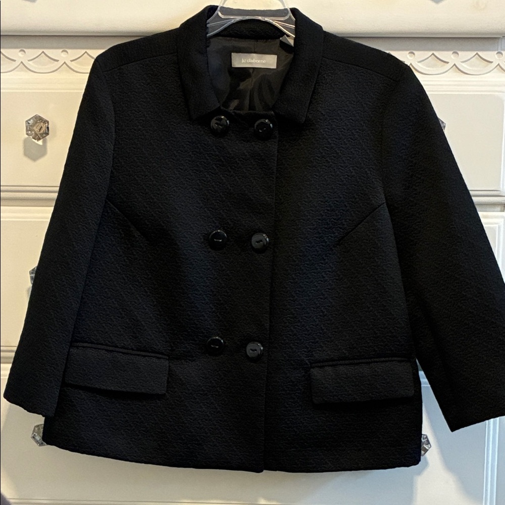 Black Double-Breasted Jacket